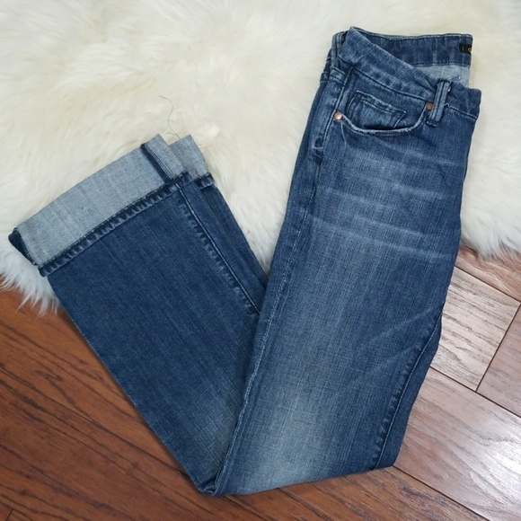 Anemone Denim - Y2K Low waisted Flare Dark Wash Jeans